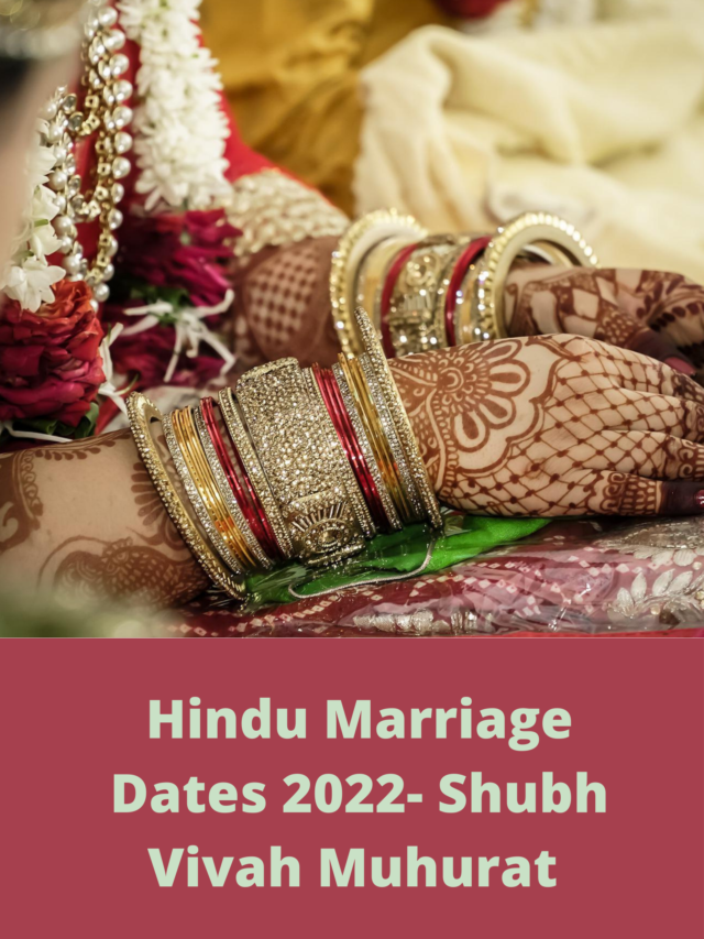 Marriage Muhurat 2022  Hindu Marriage Dates