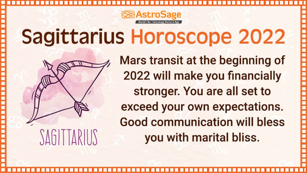 Sagittarius Horoscope 2022 | Image source : Astro sage